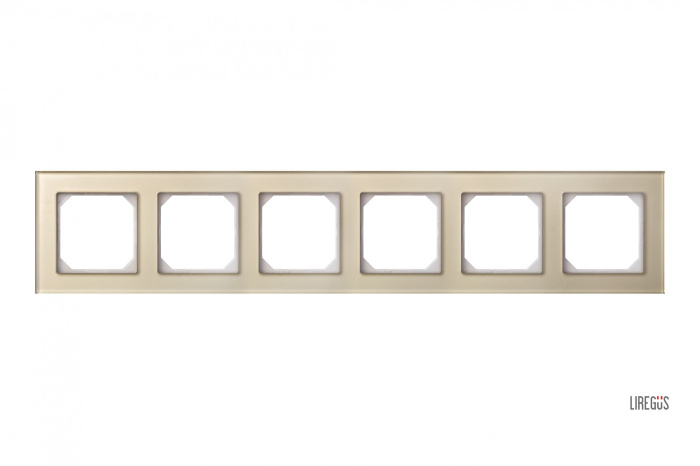 K14-245-06 E/ChG EPSILON Sešivietīgs  rāmis,šamp./stikls