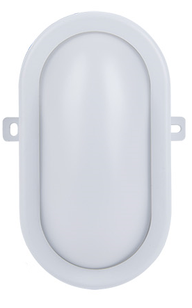 407-511 90 LED 12W 780Lm IP54 Sienas gaismeklis,ovāls,balts
