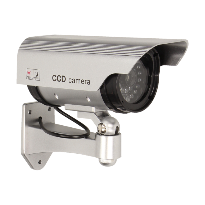 OR-AK-1201 Kameras mulāža CCTV, mirg.sark.LED; iekš un āra liet.; baterijas: 2x1,5V