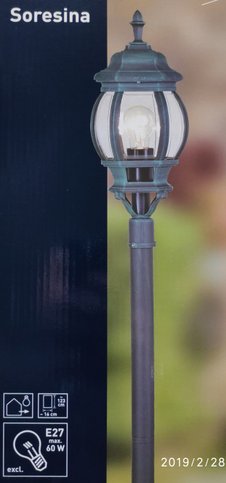 800005 dārza gaismeklis 1m, 60w