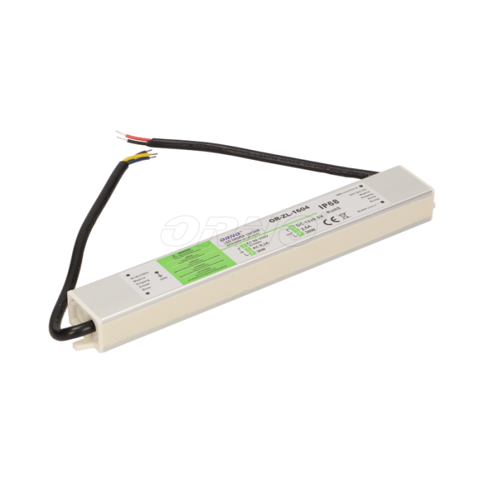 OR-ZL-1604  12V, 30W, IP67 LED TRANSFORMĀTORS