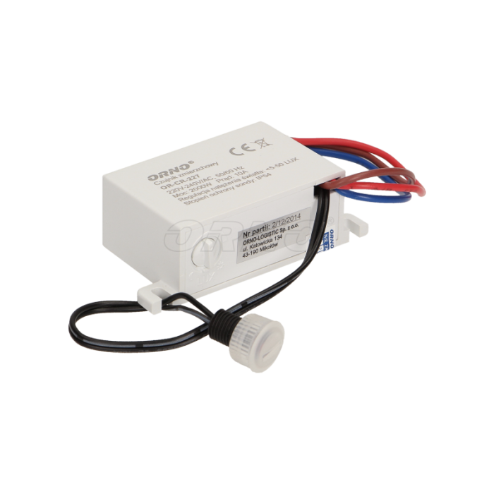 OR-CR-227 TWILIGHT SENSOR WITH OUTER TUBE max.load 2000 W;protection rating IP54,MINI