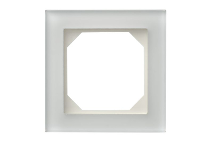 K14-245-01 E/WG EPSILON Vienvietīgs rāmis,Balts/stikls