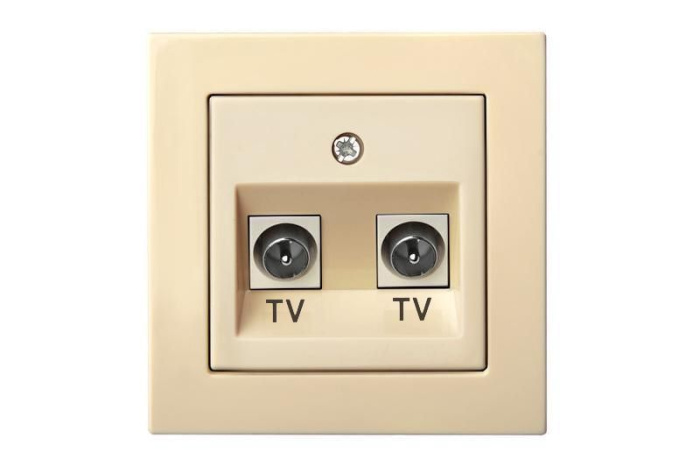 ITVL2-01 E/S TV socket (ending) 2-way, without frame