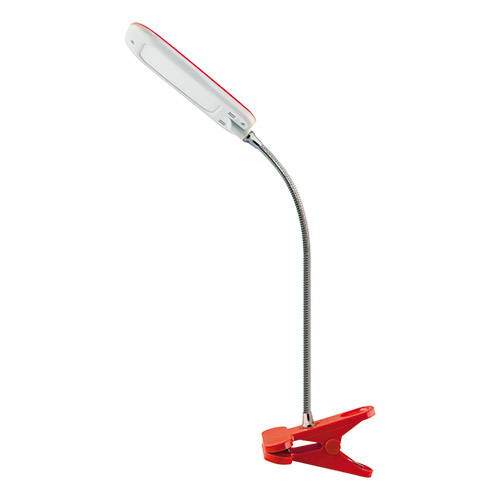 02866 DORI LED RED CLIP galda lampa ar klipsi sarkana