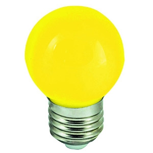 WOJ+11798 LED G45 E-27 230V 1W  SPULDZE,dzeltena