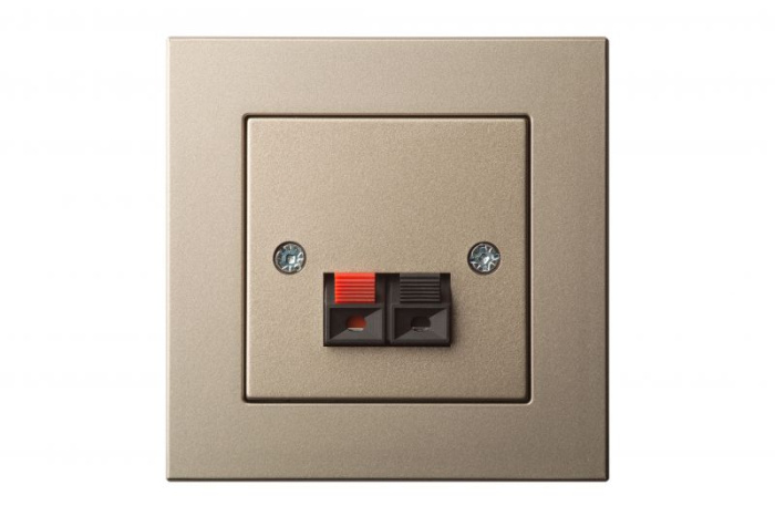 IGL2-01 E/Ch Loudspeaker socket 2 clamps without frame