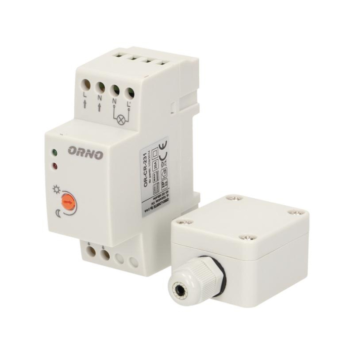 OR-CR-231 Nakts sensors,hermetiska ārējā caurule IN CHASSIS,DIN RAIL MOUNTING.3000W;IP65