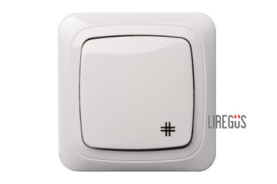 IRK6-10-001-01 A/B zemapmetuma krustslēdzis/bez rāmja balta ALFA