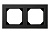 K14-245-02 E/BG EPSILON Divvietīgs  rāmis, melns/stils