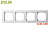K14-145-04 E/B SlimLine Četrvietīgs  ramis, balts