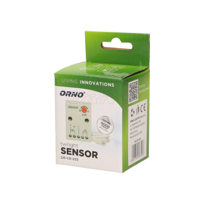 OR-CR-233 Nakts sensors ar atsevišķu fotoelementu  2300W, IP65