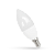 LED Spuldze C37 svece  230V/50HZ 6W  470lm Ra>80 3000K E14
