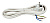 0518 Cable H05VV-F3G1,5/3m balts vads ar dakšu