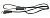 0117 Cable HO3VVH2-F 2x075/3m melns vads ar dakšu,ON/OFF poga