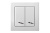 IP6+6-10-001-01 E/B 2kl.EPSILON dubultpārslēdzis, balts IP6+6-10-001-01 E/B 2kl.EPSILON dubultpārslēdzis, balts