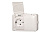 PKL16-007 HERMI  virsapmet.2-viet.ligzda ar zem.IP44/balts