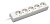 232-503 5-way socket HO5VV-F 3G1,5/5m pagarinātājs