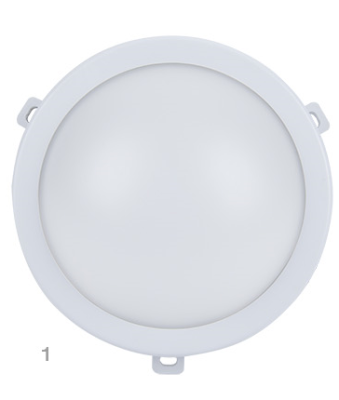 407-501 LED 12W 780Lm IP54 Sienas gaismeklis,apaļš,balts