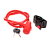 BICYCLE LOCK MIX COLORS 60CM X 4.5MM RED