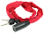 CHAIN BICYCLE LOCK 3,5X3,5X800MM RED