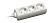0804 3-way socket HO5VV-F 3G1,5/3m pagarinātājs